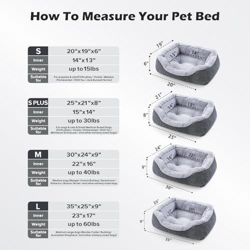 INVENHO Large Dog Beds Large Sized, Washable Orthopedic Warming Soft Sleeping - Image 5