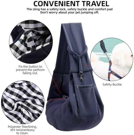 ARZQUT Dog and Cats Carrier Sling, Small Pet Carrier - Image 4