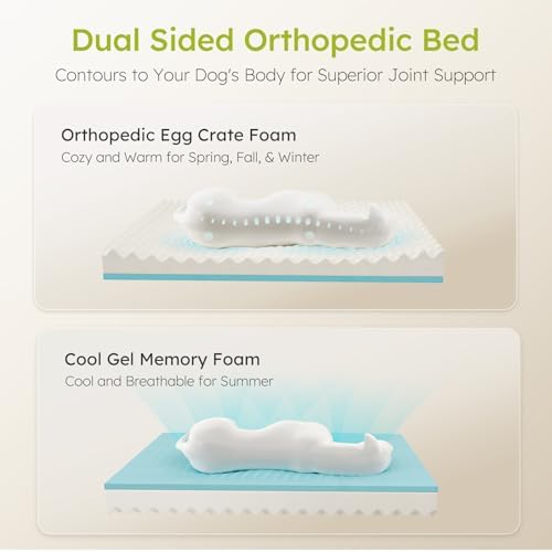 CWAWZ Jumbo Dog Beds for Extra Large Dogs, Orthopedic Dog Bed - Image 2