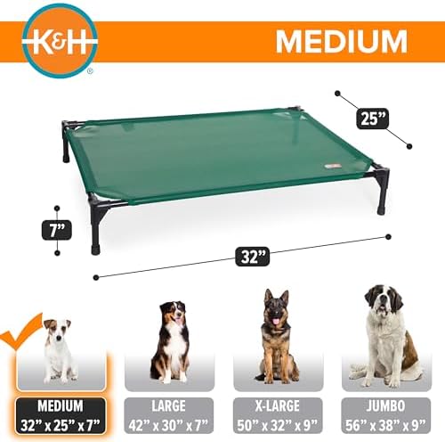 K&H Outdoor Elevated Dog Bed, Cooling Raised Dog Bed, Medium 32x25in - Image 4