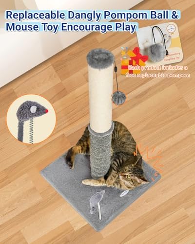 Happi N Pets Tall Cat Scratching Post, Large Cat Scratchers - Image 5
