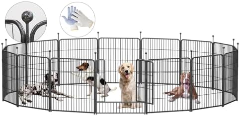 Dog Playpen, 32/40/45 Inch Height in Heavy Duty, Folding Indoor Outdoor by BestForYourPets