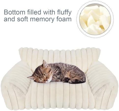 Dog Beds for Small Dogs, Cat Dog Couch Bed for Indoor Cats, Dog Sofa - Image 3