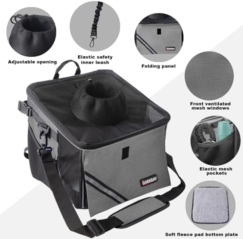 Pet Carrier Bicycle Basket Bag Pet Carrier/Booster Backpack - Image 5