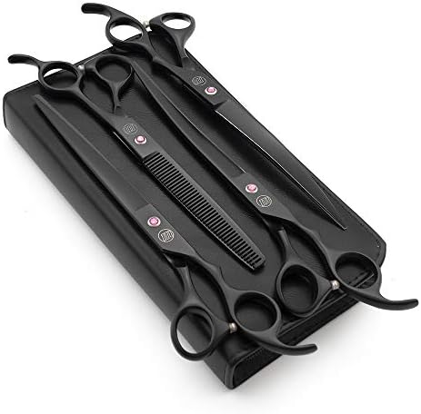 Moontay Professional 8" Dog Grooming Scissors Set 4PCS by Moontay