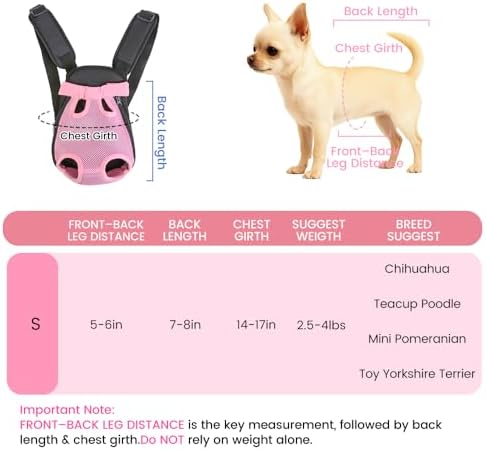 Mosago Dog Backpack Carrier, Front Chest Carrier - Image 2