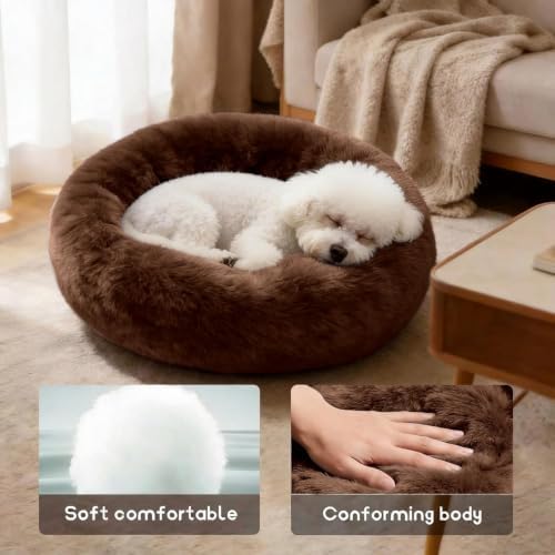 Comfort Donut Dog Bed for Small Dogs, Cat Bed & Pet Bed for Indoor Use - Image 4