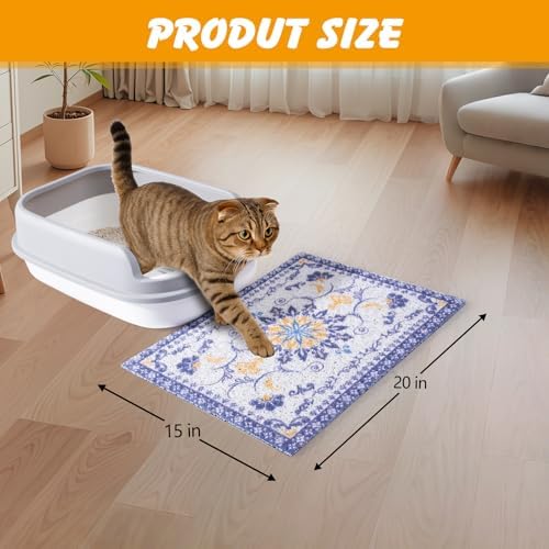 ondware Cat Litter Mat 20 x 15 in, Waterproof Non-Slip - Image 3