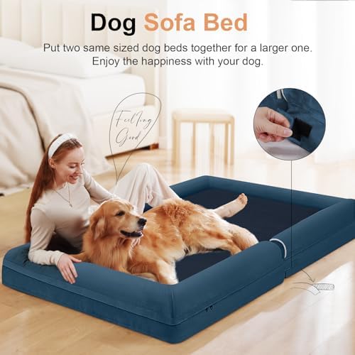 NANUYA Orthopedic Dog Bed for Jumbo Dogs, 48 x 33 Inch - Image 3