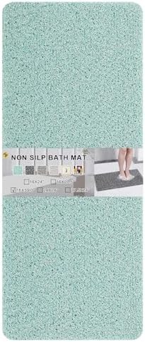 0.6" Extra Thick Non Slip Shower Mat, PVC Loofah Shower Mat by Rzoysia
