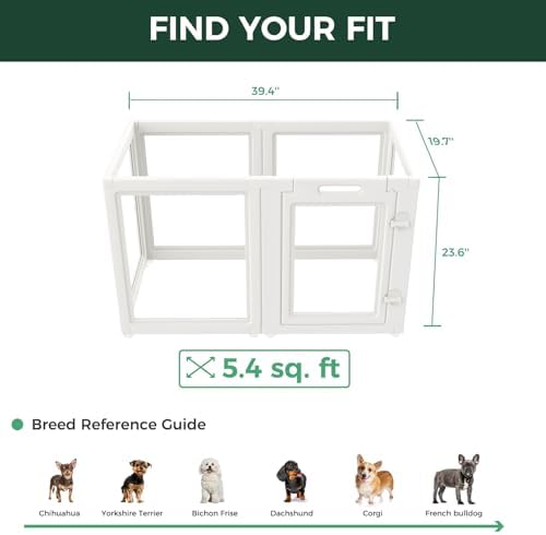 FXW AuraSpace Clear Acrylic Indoor Dog Playpen, 6 Panels - Image 6
