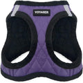 Voyager Step-in Plush Dog Vest Harness -Purple Faux Leather by BestPetSuppliesLLC