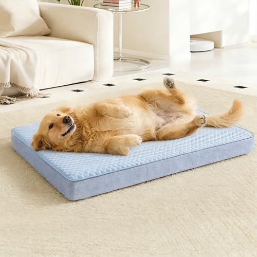 Cooling Dog Bed for Large Dogs, Washable Memory Foam Dog Beds for Crate - Image 4