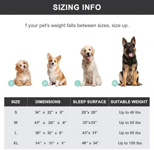 Cooling Elevated Dog Bed with Non-Slip Floor Protectors & Breathable Mesh - Image 5