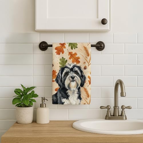 Caroline's Treasures Tibetan Terrier Dogs Kitchen Towel 15x25 in - Image 2