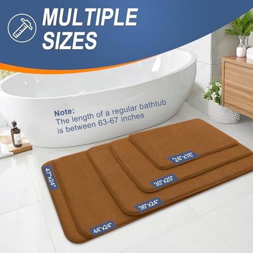 OLANLY Memory Foam Bathroom Runner Rugs 47x24, Absorbent Long Mat - Image 5