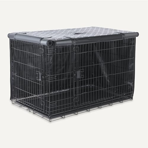 Amazon Basics Dog Cage Cover for 48-inch Wire Crates, Heavy-Duty - Image 3