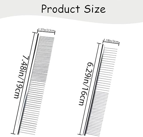 4 PCS Stainless-Steel Comb Dog Combs - Image 2