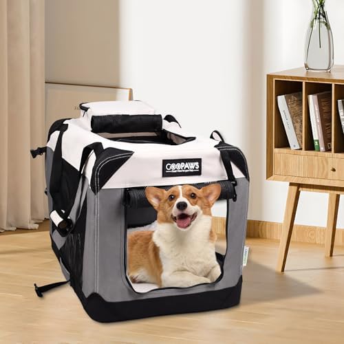 JESPET 3 Door Soft Dog Crates Kennel, Collapsible Travel Pet Carrier - Image 6