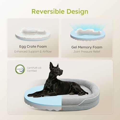 CWAWZ XXL Orthopedic Dog Bed, 53 in. Dog Bed - Image 3