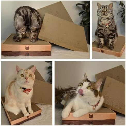 Necoichi Cardboard Cat Scratcher Bed - Image 4