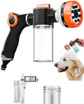 Premium Dog Washing Hose Attachment, 8-Pattern Dog Bath Sprayer, Easy-Control by Unknown