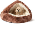 NOYAL Hooded Donut Bed, Calming Cave by Noyal