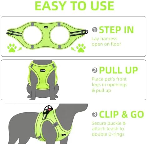 ROYPET Step-in Air Dog Harness, All Weather Mesh Step in Vest Harness - Image 5