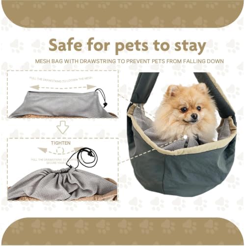 Dog Carrier Sling for Small Dogs & Cats, Puppy Sling Bag - Image 5