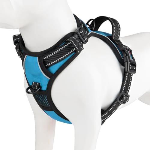PHOEPET Reflective Dog Harness No Pull Large Breed Vest by PHOEPET