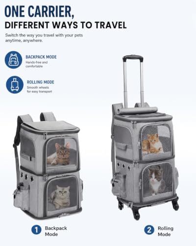 Double-Compartment Cat Carrier Backpack - Image 4