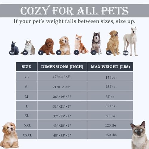 Washable Calming Dog & Cat Bed for Ultra Large Small Medium Size Pet - Image 4