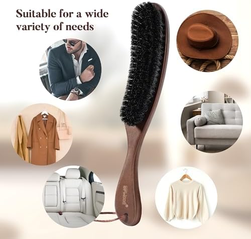 BFWood Clothes Brush, Boar Bristle Lint Brush - Image 5