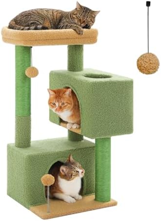Small Cat Tree for Kittens, 32 in Cat Tower by UYMI