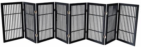 Urnporium Pet Dog Gate Freestanding, Strong Durable Folding Wooden Fence by Urnporium