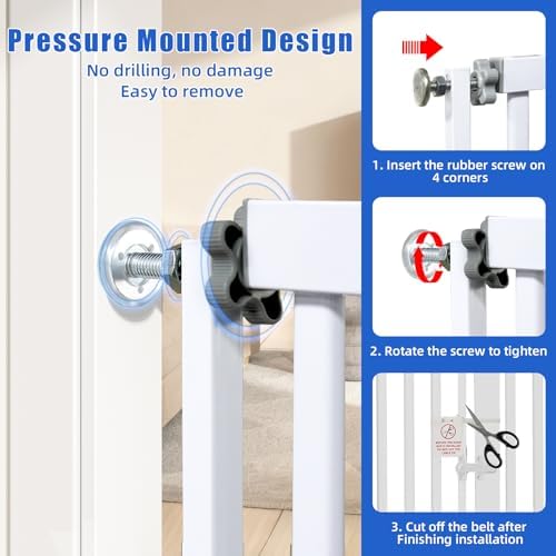 SHYUJAJIE 71 Inch Extra Tall Pet Gate - Image 5