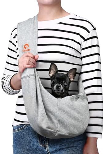 Tomkas Dog Sling Carrier for Small Dogs Puppy Carrier for Small Dogs by TomkasFORTHELOVEOFPALS