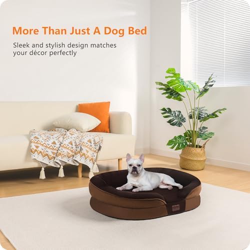 Dwanton Orthopedic Waterproof Medium Dog Bed Sofa, Gel Memory Foam - Image 2