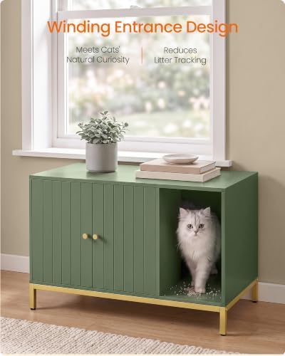 Feandrea Cat Litter Box Enclosure, - Image 4