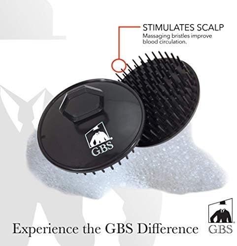 G.B.S Easy to Hold Hair Scalp Shampoo Brush Scrubber, 4 Black, 4 Red - Image 5