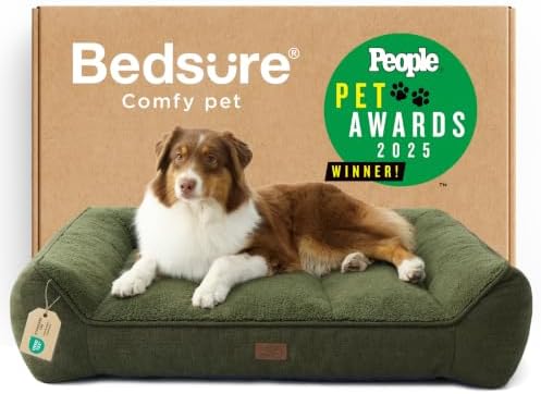 Bedsure SupportMax® Extra Thick Orthopedic Dog Beds Large Sized Dog by BEDSURE