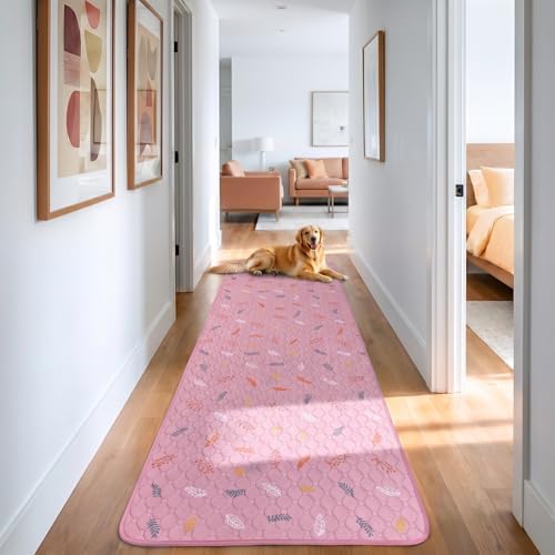 Sunheir Washable Pee Pads for Dogs Large 24" x 72" 2-Pack Reusable Puppy Pads by SUNHEIR