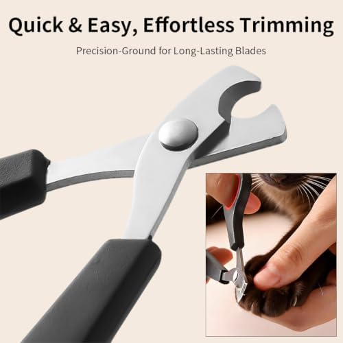 Pet Nail Clippers for Dogs and Cats, Safety Guard Dog Nail Trimmer, - Image 4