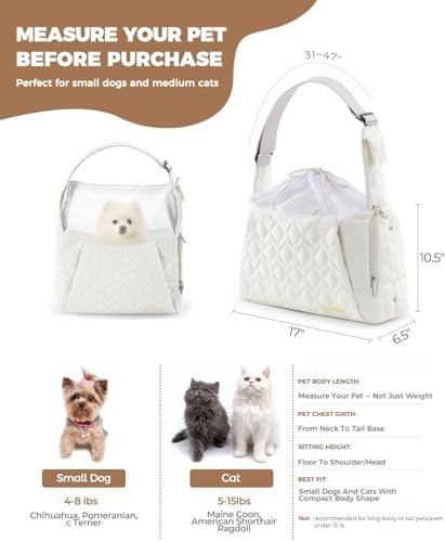 JourCraf Dog Carrier Sling for Small Dogs, Front Cat Sling & Cats Up to 15 lbs - Image 2
