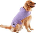 Bone Dry Pet Robe Collection, Embroidered Absorbent Microfiber Bath Robe by BoneDry