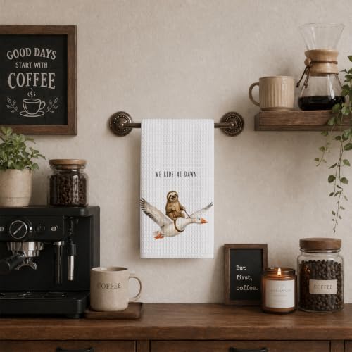 Sloth Kitchen Towels, Cute Hand Tea Towel - Image 6