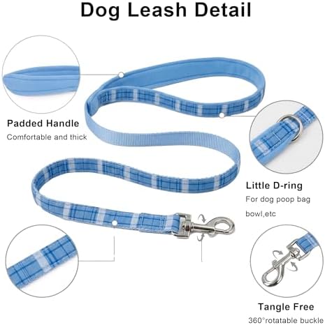 AIITLE Step in Dog Harness and Leash Set Plaid Adjustable - Image 7