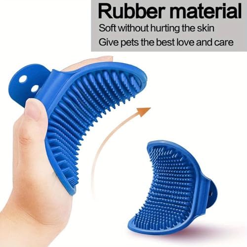 Silicone Pet Grooming Brush for Dogs & Cats – Soft Bath Brush, Gentle - Image 5