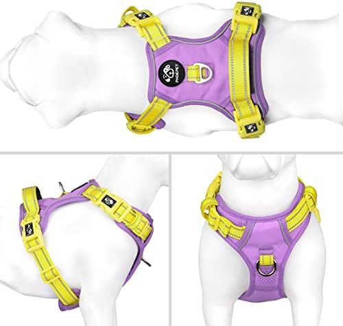 PHOEPET No Pull Dog Harness, Unique Colors Reflective Adjustable Dog Vest - Image 2