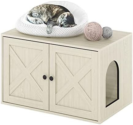 Furinno PELI Farmhouse Style Cat Litter Box Enclosure - Image 4